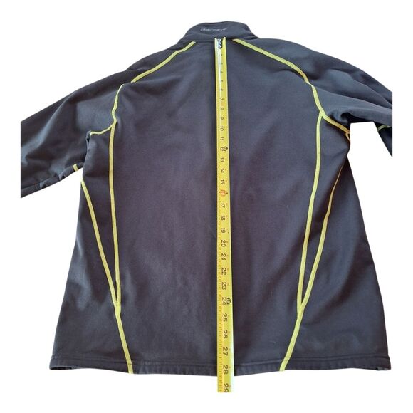 Obermeyer Quarter Zip Black Base Layer Fleece Lined Ski Performance Men's L Top - Picture 8 of 14